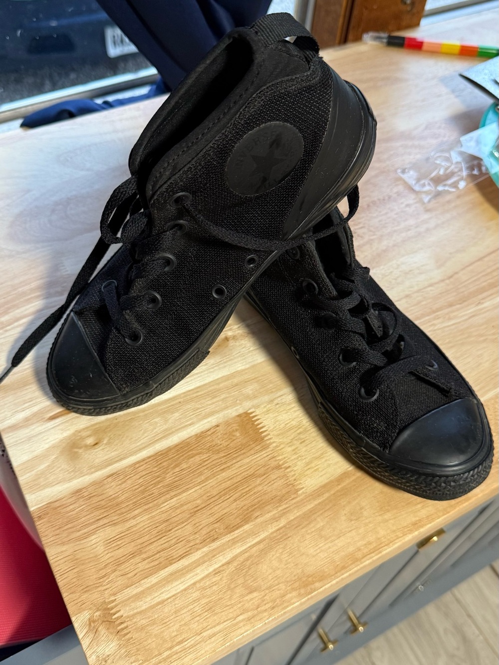Converse Black High-Top Canvas Sneakers